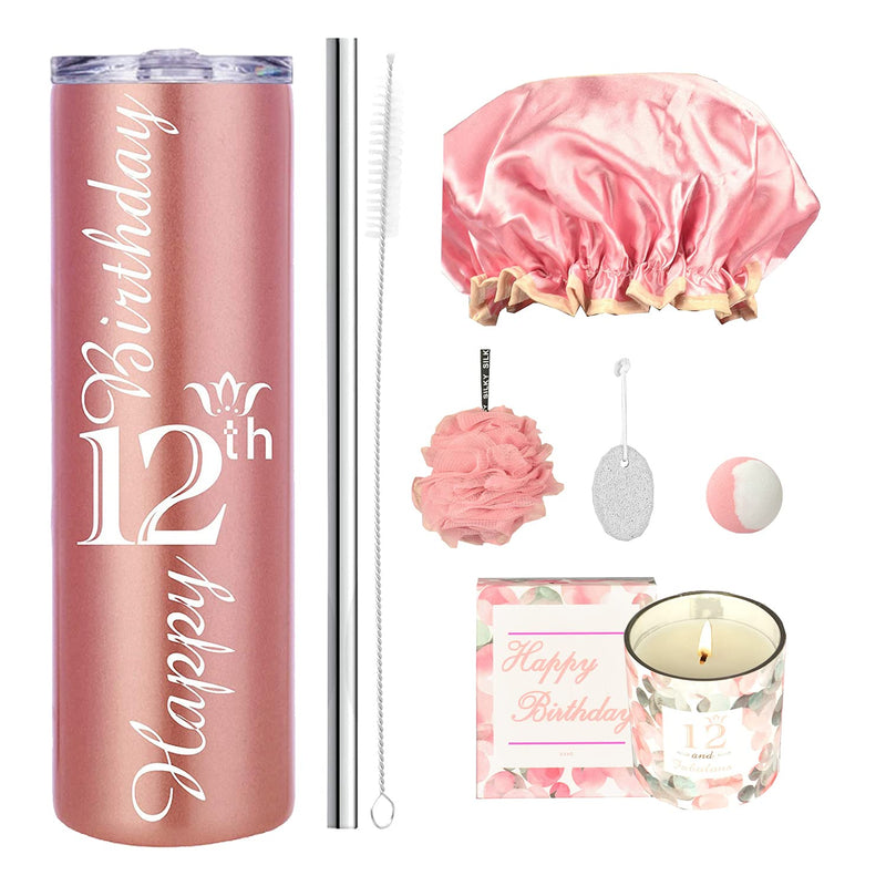 12th Birthday Gifts for Girls, 12th Birthday Tumbler, 12 Year Old Birthday