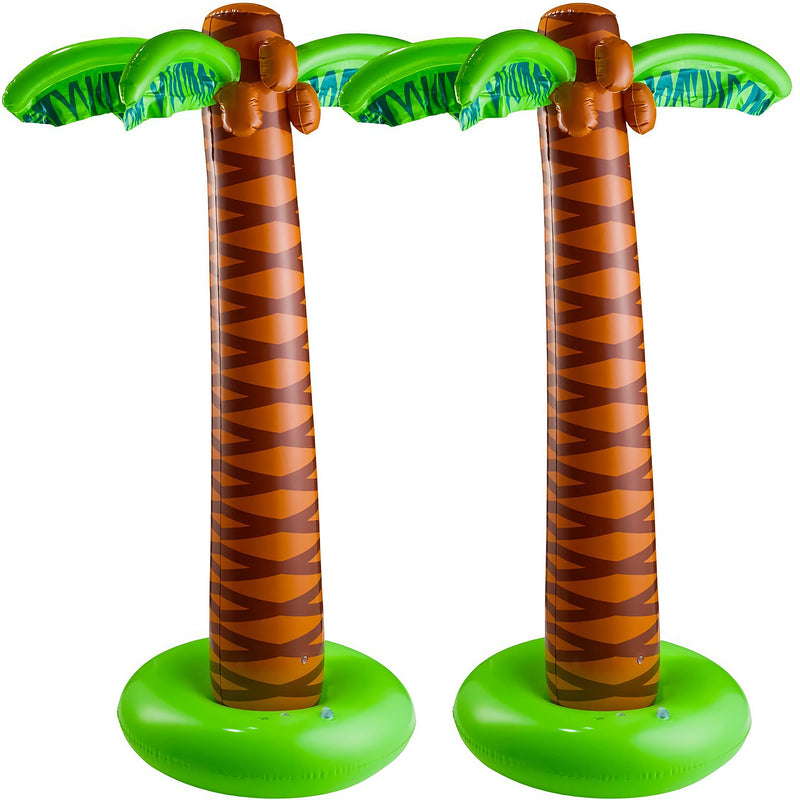 Inflatable Palm Tree - 2 Pack - 66 Inch Tropical Inflatable Party Supplies