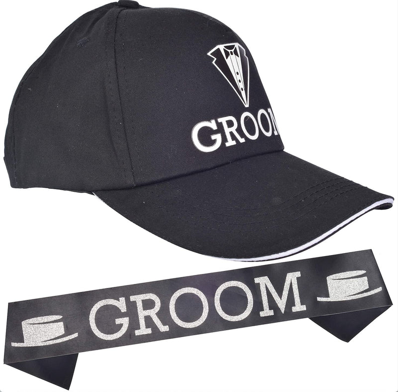 Black Groom Bachelorette Party Baseball Cap L. Groom Bachelorette Wedding Party