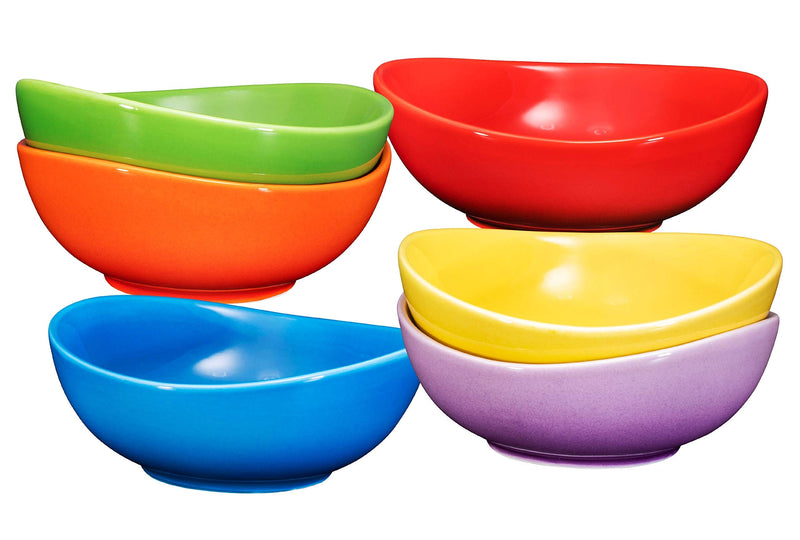 18 Ounce Ceramic Round Curved Soup Bowls Set of 6 18 Ounce Large Ceramic Multi