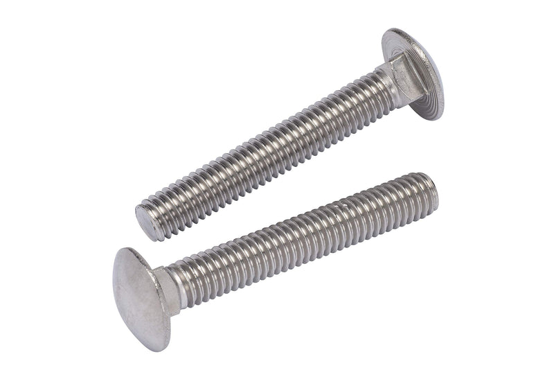 3/8"-16 x 2-1/2" (10 pieces) stainless carriage bolt, 18-8 stainless steel