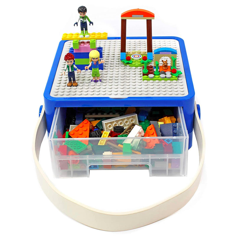 Lego Storage Trash Box Organizer - Kids Toy Storage Container - Small Brick