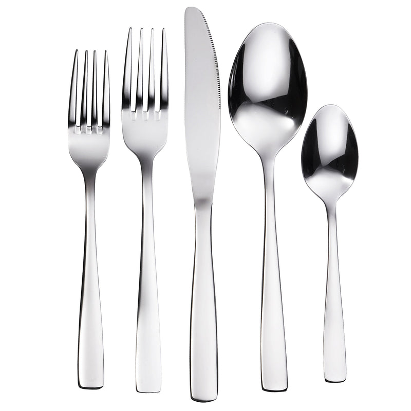 - Everyday Silverware Utensils 20 piece highly polished cutlery set