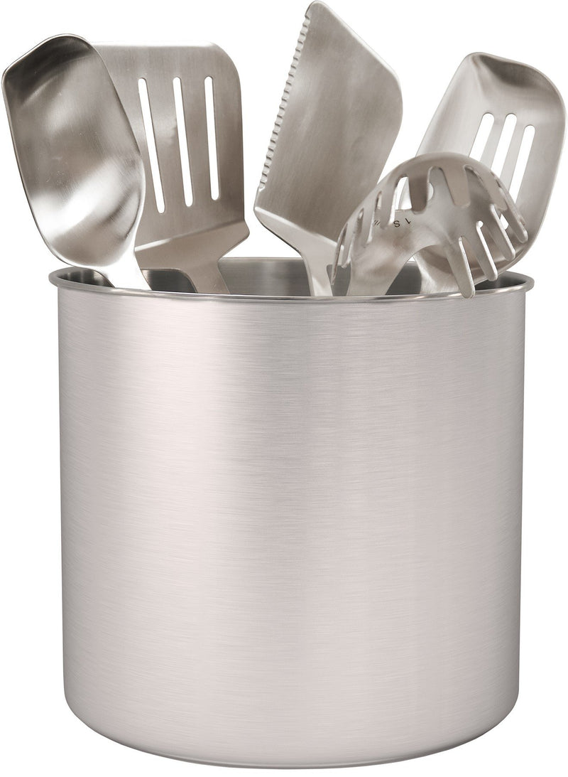 Stainless Steel Utensil Holder Jumbo, Kitchen Utensil Holder 7" x 7"