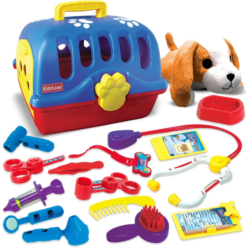 Deluxe vet kit for children and toddlers. Role play vet set for kids