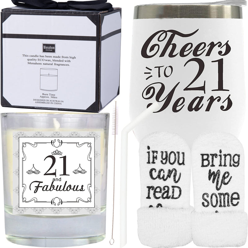 21st Birthday Gifts for Women, 21st Birthday Mug, Fabulous 21 Tumbler, 21st Birthday