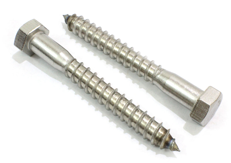 3/8" x 3" Stainless Steel Hex Head Hex Bolts (Pack of 25), 304 Stainless Steel (18-8).