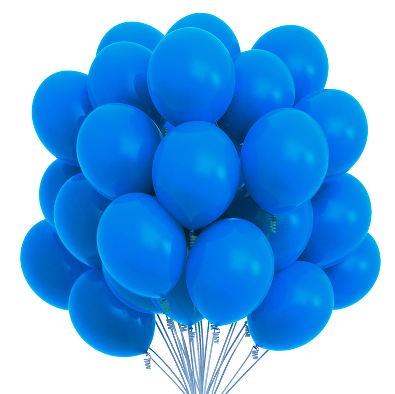 75 party balloons 30 cm balloons with matching color ribbon for theme party