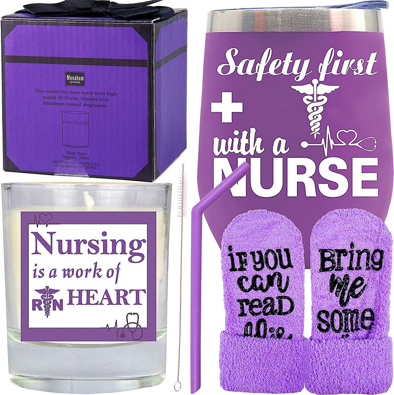 Nurse Gift Set for Women - Nurse Mug, Coffee Mug with Straw and Cleaning