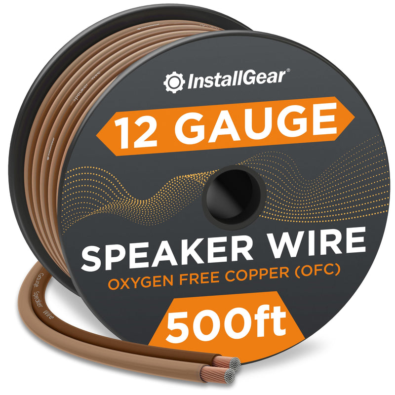 12 Gauge Speaker Wire (500 Feet) - Brown 12 AWG Speaker Wire, Speaker Wire 999