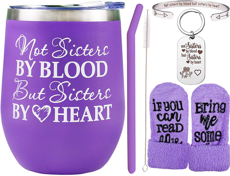 Friendship gifts for women, not blood sisters but heart sisters, Christmas