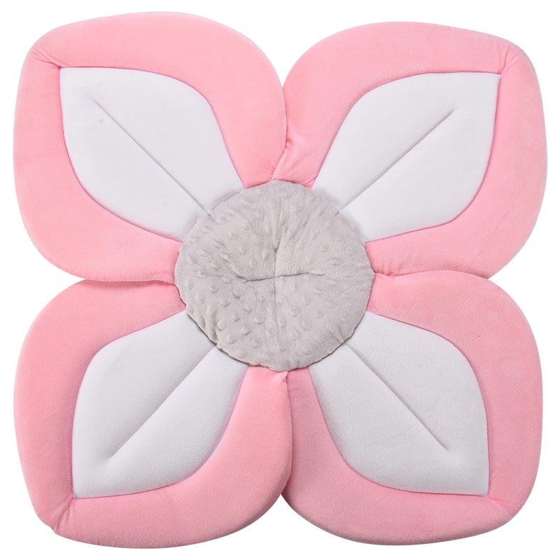 Tranquil Beauty Blooming Bath Lotus Bath Seat Pink Plush Baby Bathtub