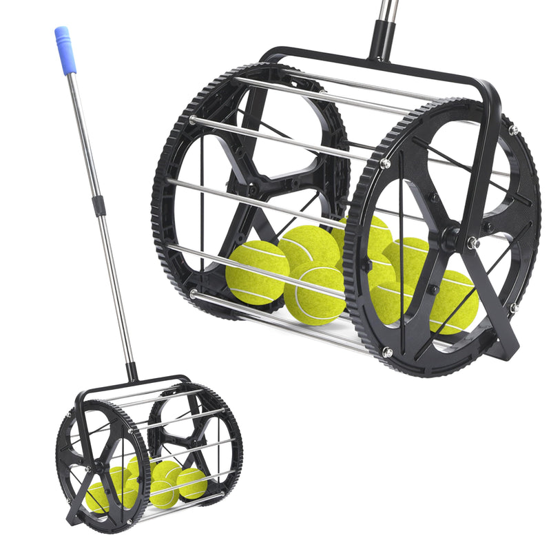 Tennis Ball Collector/Roll 50 Balls Capacity Adjustable