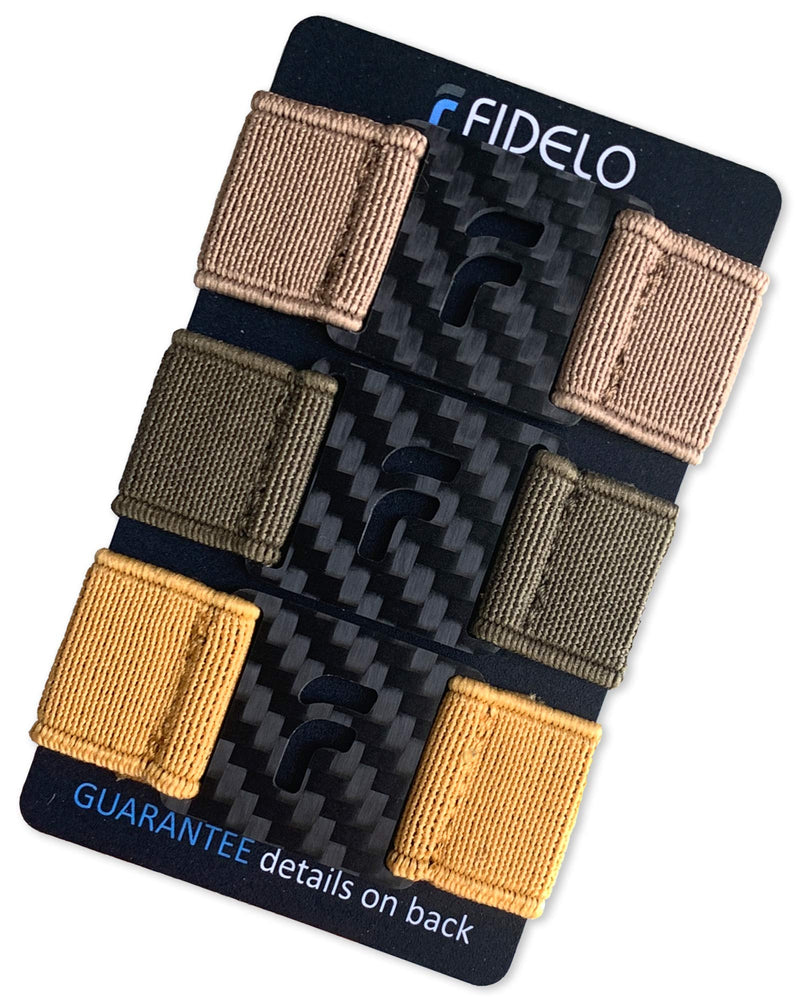 3 band pack compatible with our aluminum wallet - elastic bands for the Rfid