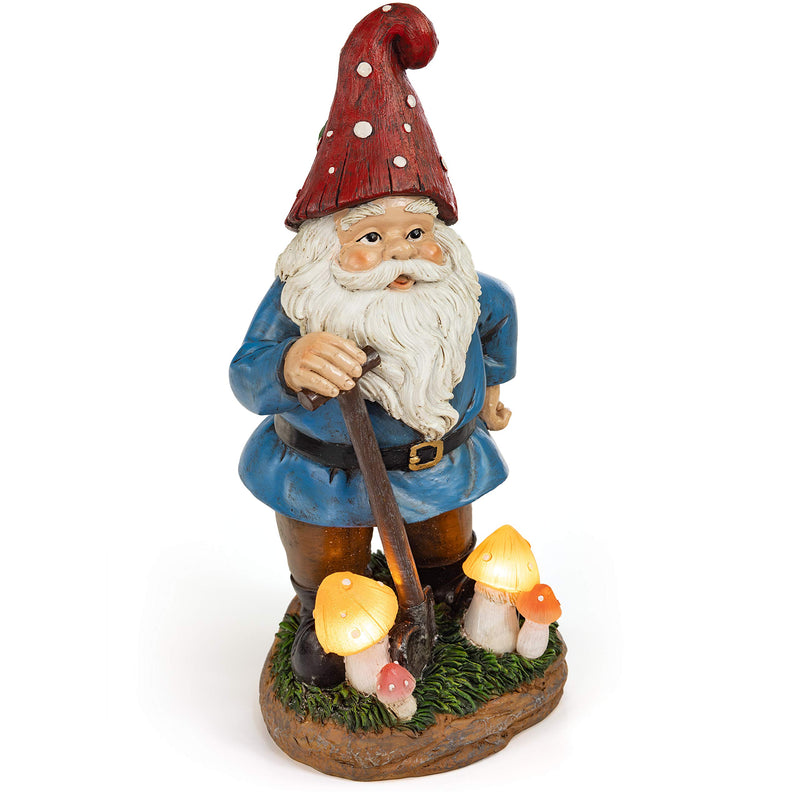 Mystic Mushroom Gnome Solar Powered Led Outdoor Decor Garden Light Great