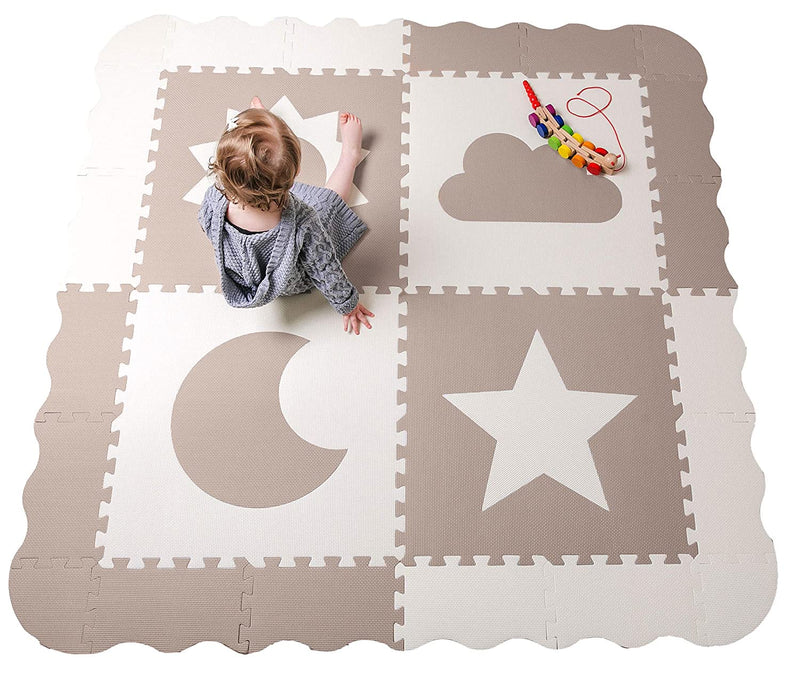 Baby Play Mat Tiles - 155.5 x 155.5 cm Extra Large Baby Floor Mat Made from Non-Toxic Foam -