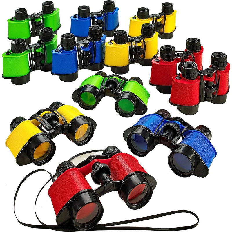 Pack of 12 Binoculars as Toys for Kids - 35"X5" Kids Binoculars for Bird Watching