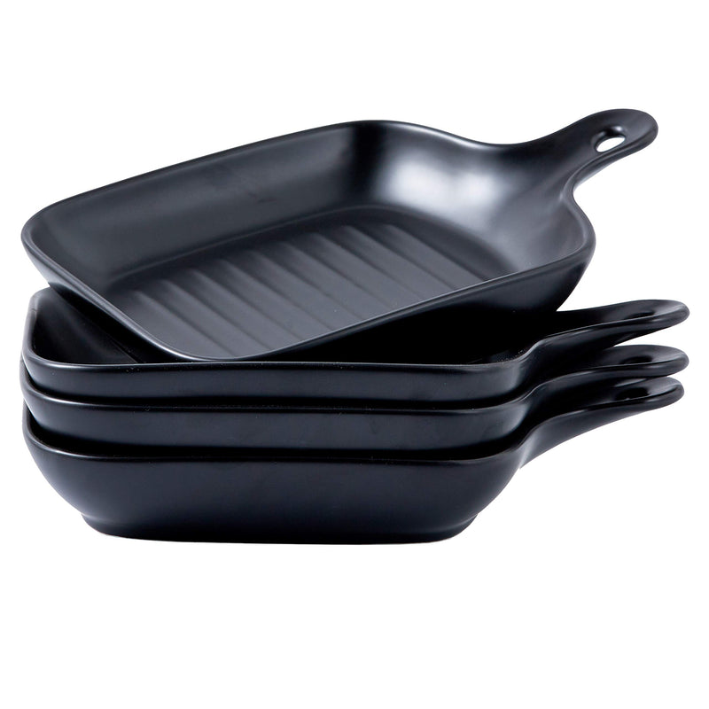 Pre-seasoned 5-inch matte ceramic cast iron skillet for serving desserts and appetizers