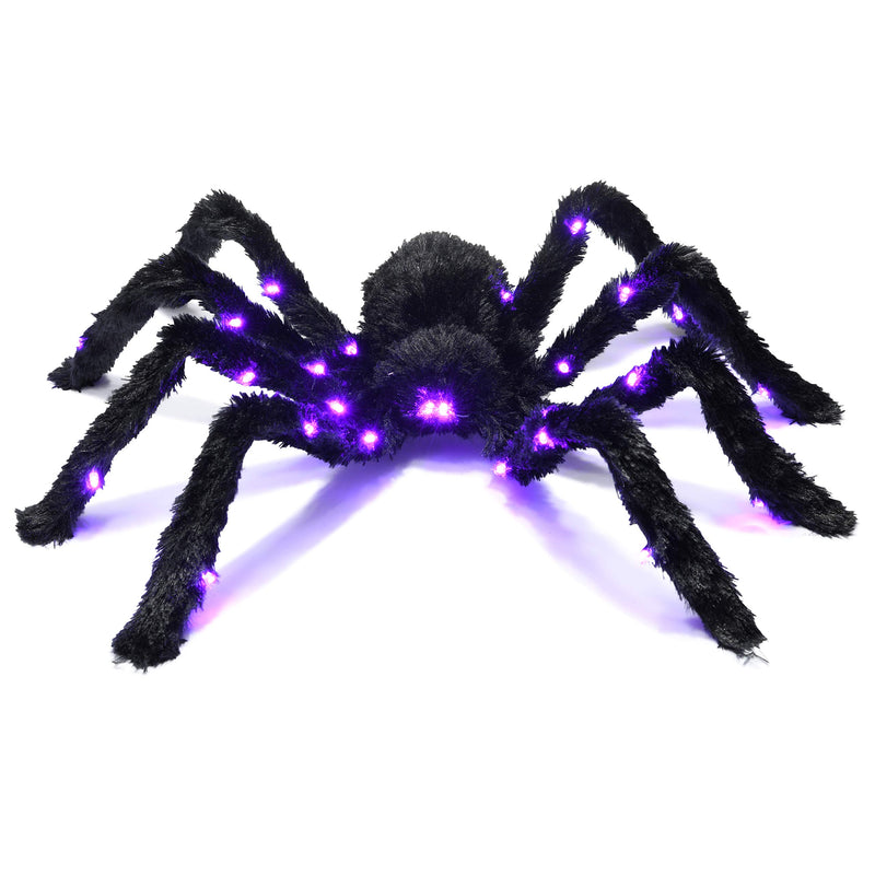 Light-Up Black Hairy Spider/Tarantula For Your Haunted Halloween