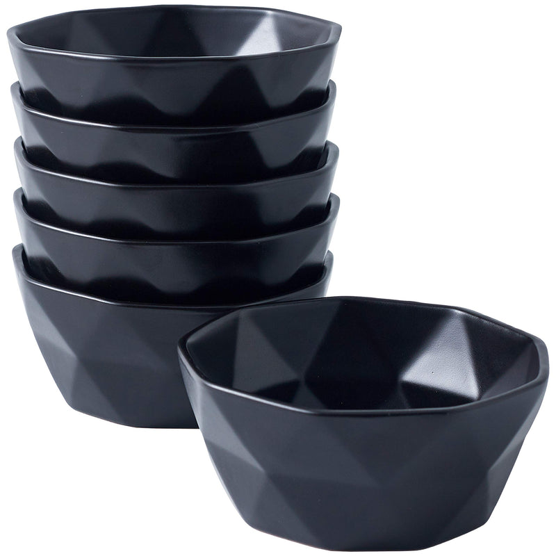 Geometric Ceramic Bowls - Oven to Table Bakeware Bowls - Elegant 60oz Mat