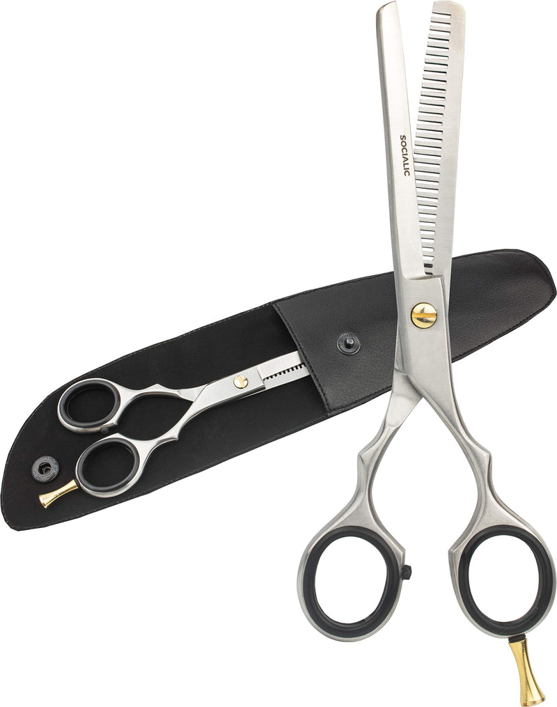 Thinning scissors including case thinning scissors (165 cm) made of stainless steel