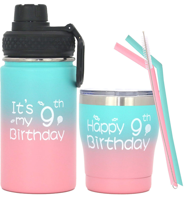 9th birthday gifts, 9th birthday gifts, 9th birthday water bottle, 9th