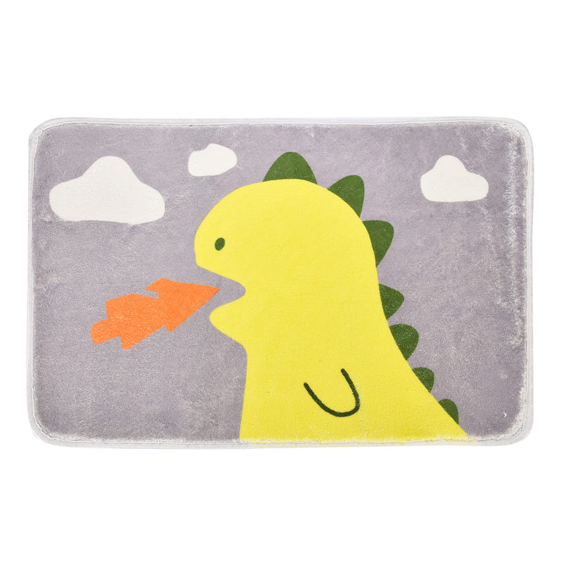 Tranquil Beauty Dinosaur Shower Mat Non-Slip Rubber Mat Microfiber