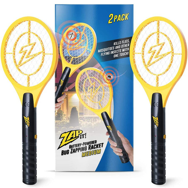 Zap It Bug Zapper Battery Operated (2 x AA Included) Bug Zapper Racket 3500 Volt