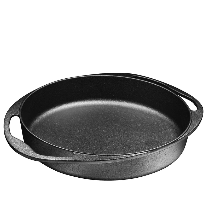 Round tarte tatin pan made of enameled non-stick cast iron with double handle