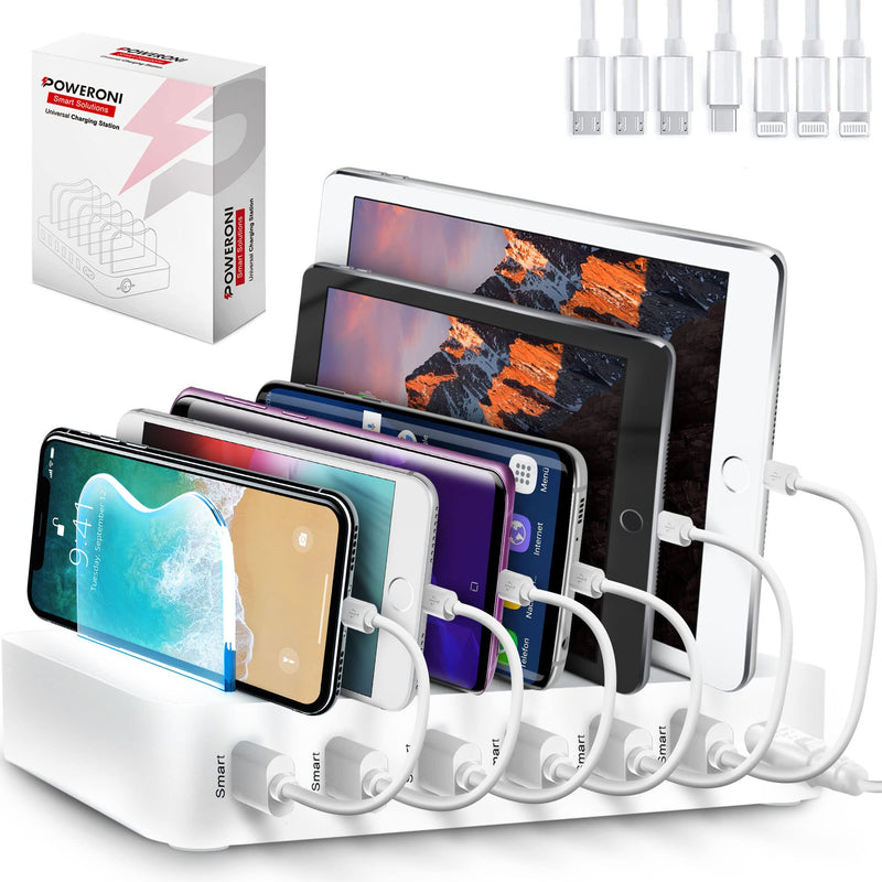 USB charging station - 6-port - quick charging station for multiple devices Apple