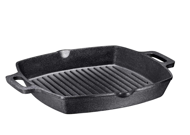 13 inch non-stick cast iron grill pan, induction stove griddle, grilled