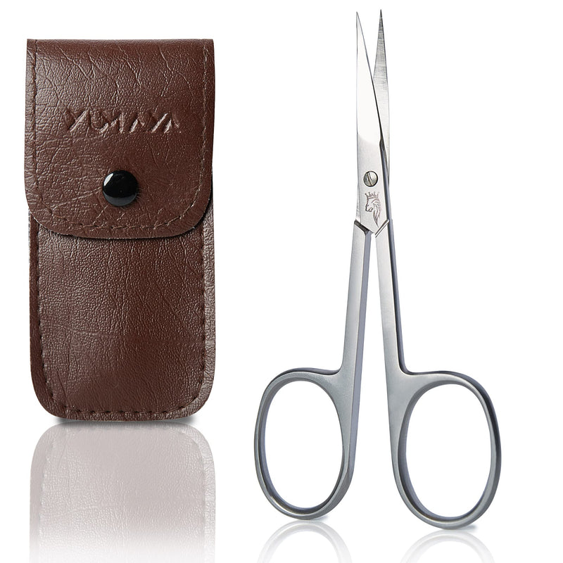 Professional nail scissors extra fine made of stainless steel including case Ebook for left-handed people