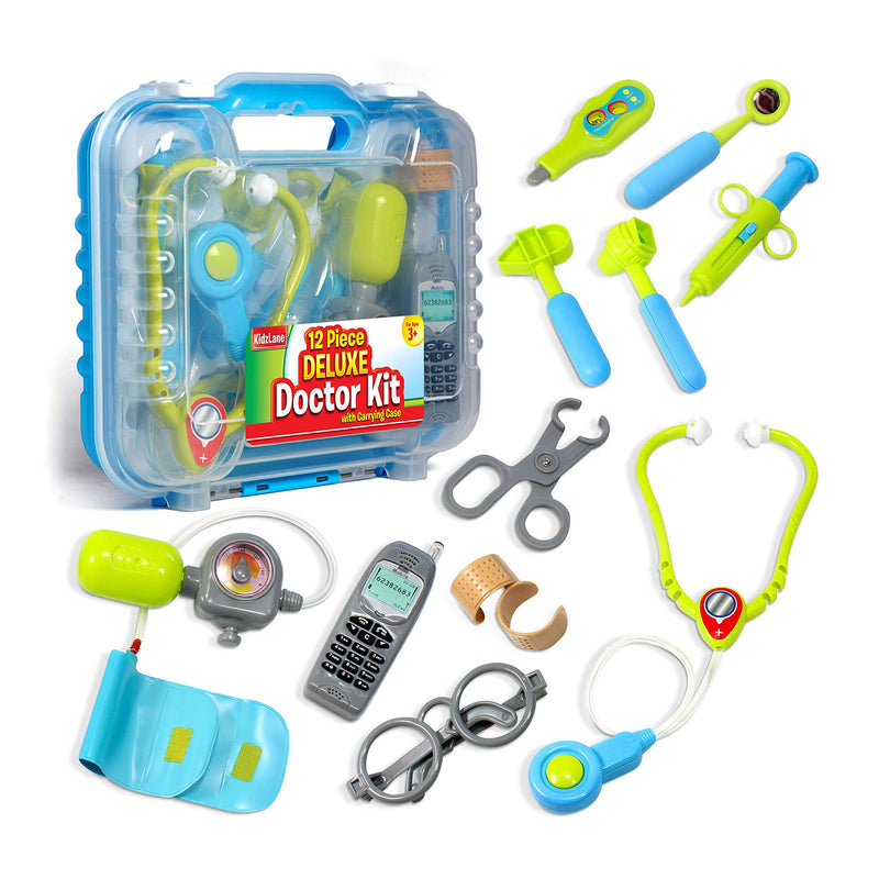 Doctor Set for Kids Pediatrician Playset with Electronic Stethoscope Toy