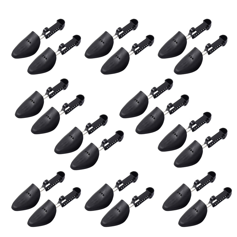 10 Pairs Heavy Duty Molded Plastic Shoe Trees Practical Boot Shoe Trees Black