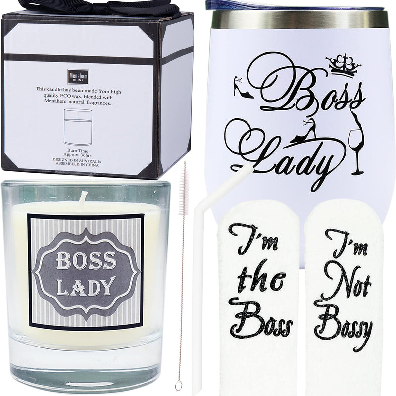 Boss Lady Gift Set - Mug, Mug and Socks - Ideal for National Day