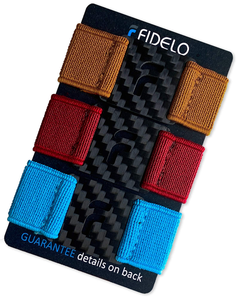 3 band pack compatible with our aluminum wallet - elastic bands for the Rfid