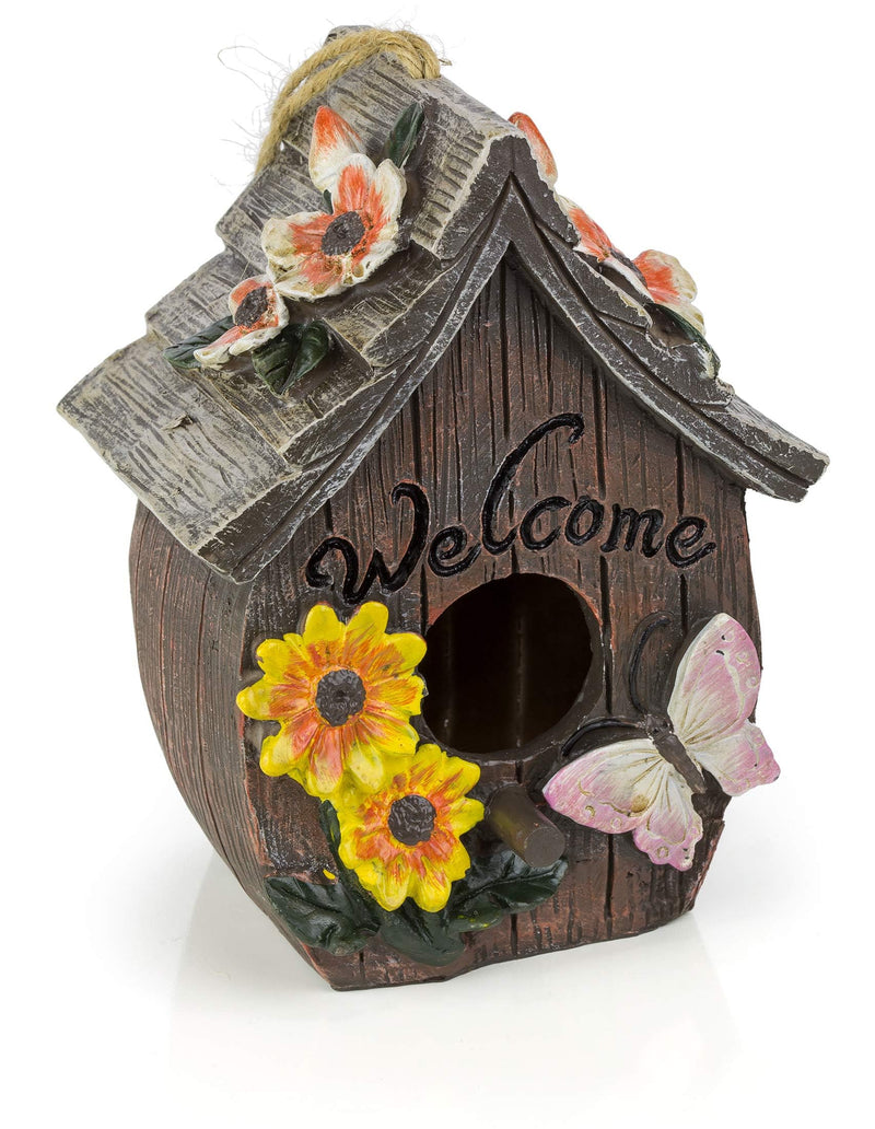 Outdoor Hanging Birdhouses, Hand Painted Outdoor Birdhouses