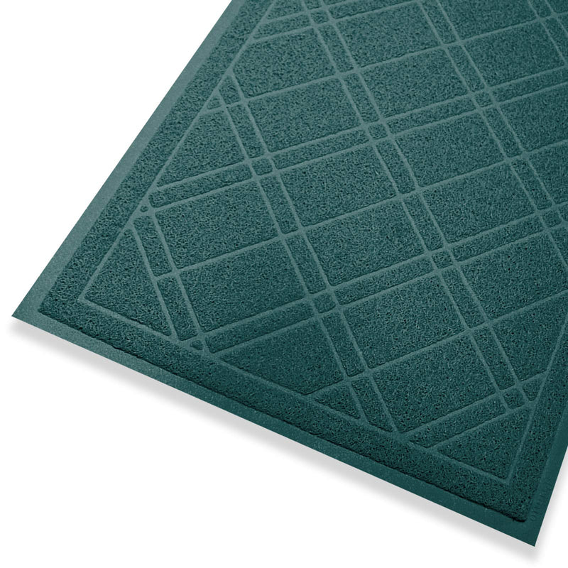 Universal Check Doormat - Green, 42x35 - Non-Slip, Durable