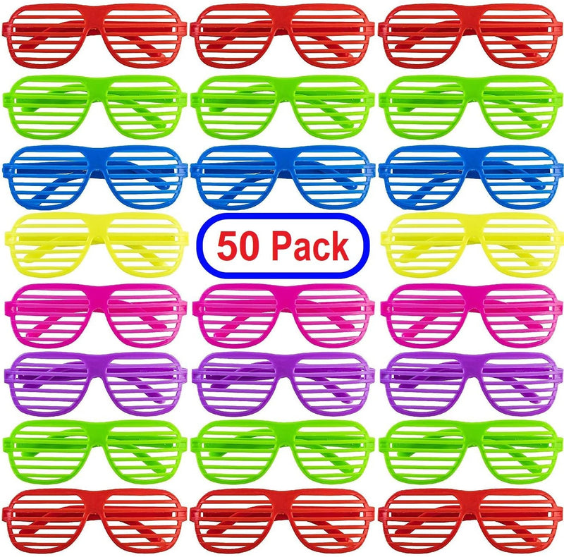 Mega pack 50 pairs of plastic shutters for children, glasses, sunglasses