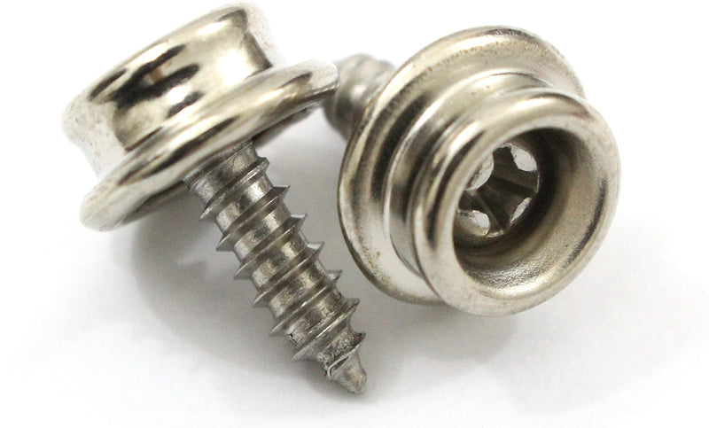 Canvas Snap Fasteners for Boats - 50 Pack 3/8" Snap Fasteners with Stainless Steel Screws