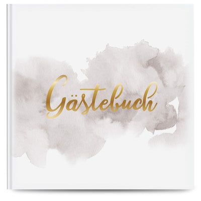 Guest book wedding with 100 pages and high-quality hardcover blank