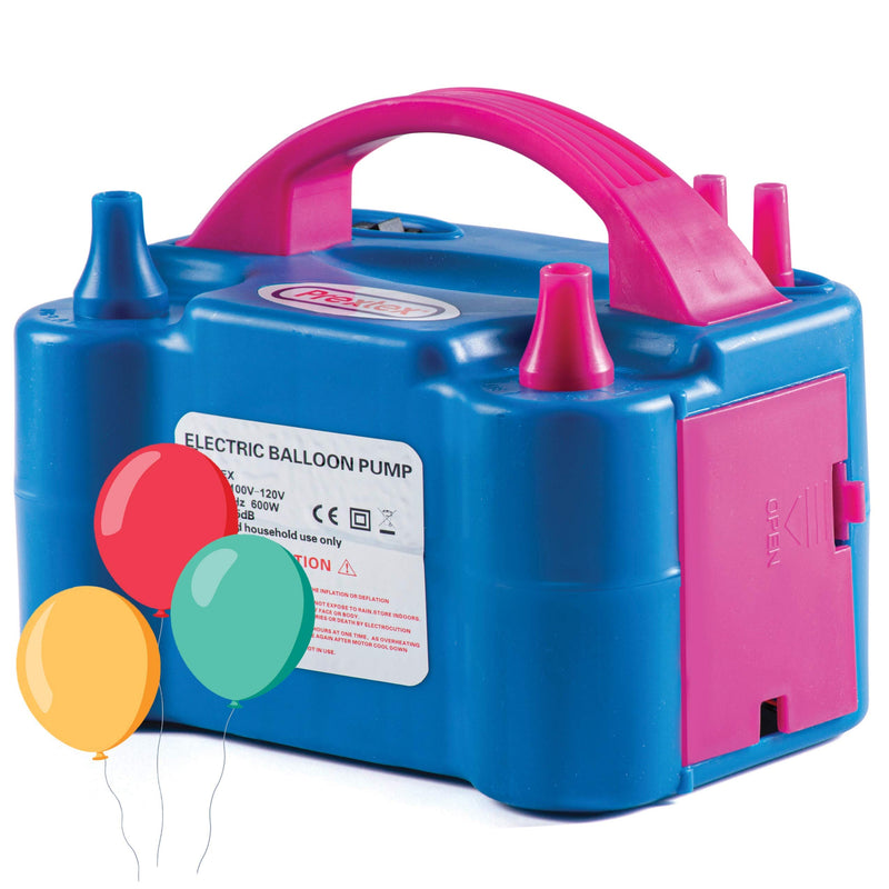 Electric Balloon Pump Inflatable Blue 110V 600W - Portable Pump with Air Blower