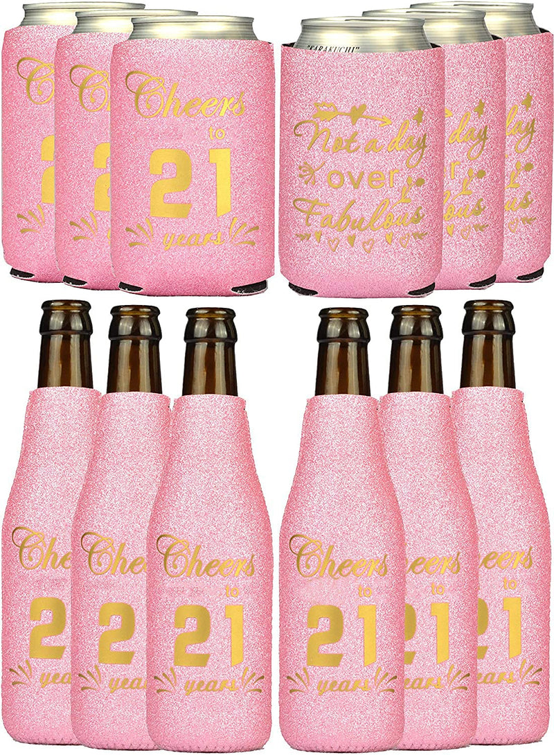 21st Birthday Gifts for Women, 21st Birthday Gifts, 21st Birthday Can Cooler, 2nd