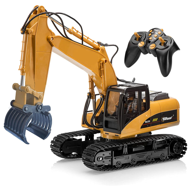 15 Channel 24GHz Remote Control Metal Excavator Construction Toy