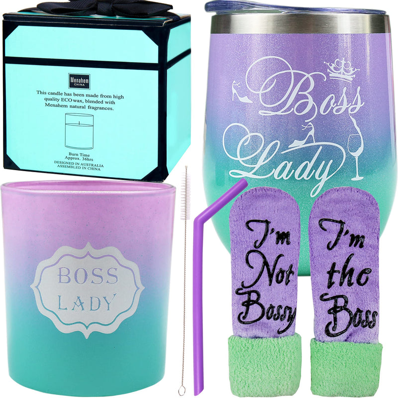 Boss Lady Gifts, Boss Lady Tumbler Gift Set, Christmas Gifts, Boss Lady Gifts