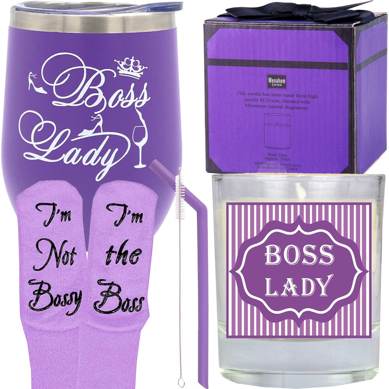 Boss Lady Gifts, Boss Lady Tumbler, Christmas Gifts, Boss Lady Tumbler Gift Set,