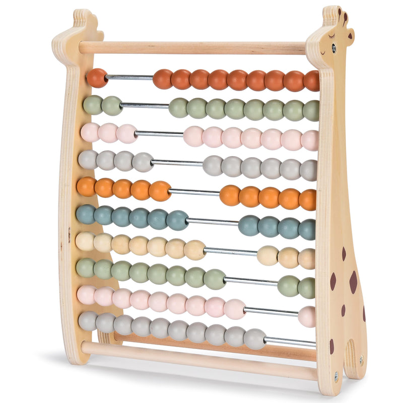 Abacus for Kids - Math Counting Toy Made of Wooden Beads and Frame - for Kids