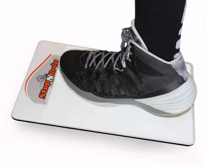 White Basketball Court Traction Board - Shoe Adhesive Pad with Gel Mat Technology