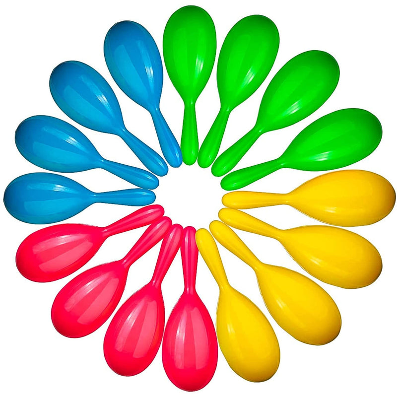 Bring life to the party! 24 neon maracas, adorable party favors, noisemakers