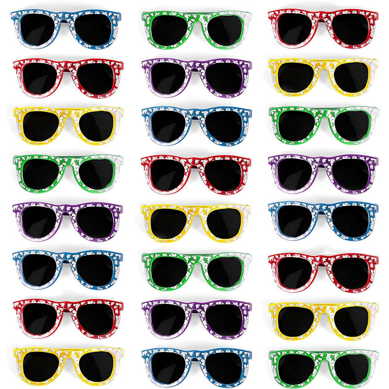 Kids Hibiscus Sunglasses Party Favors - Sunglasses for Beach, Carnival Prizes